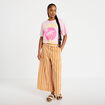 T-shirt oversize manches courtes rose clair femme