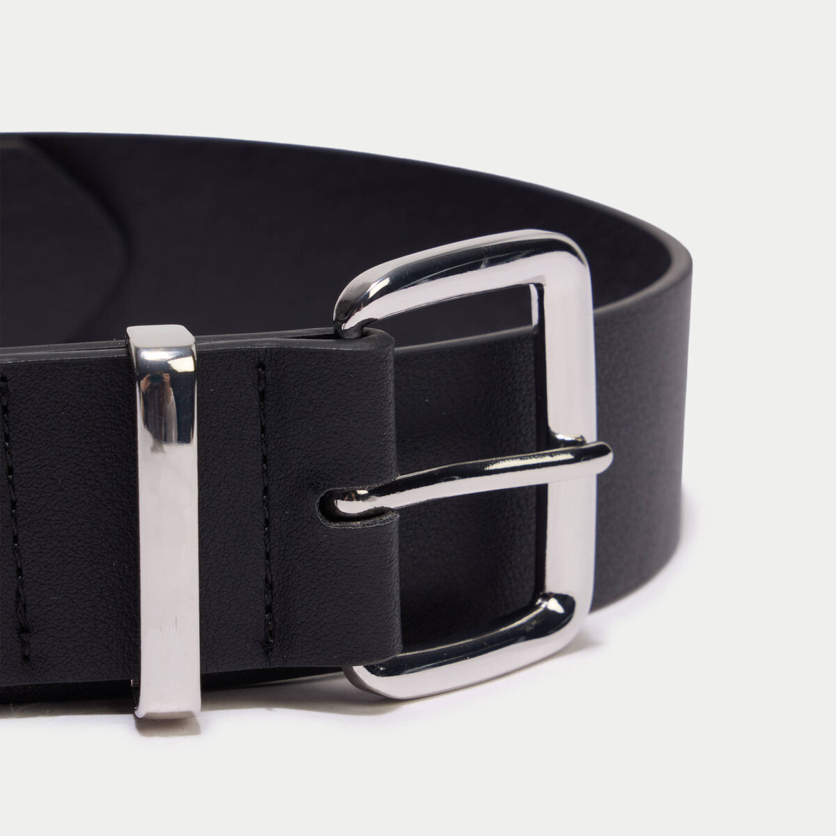 Ceinture large noir femme
