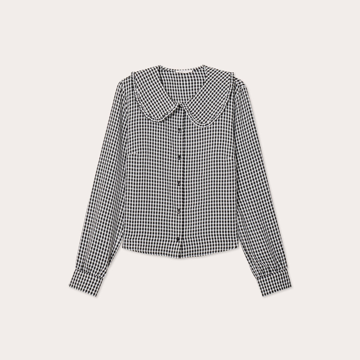 Blouse col claudine blanc femme