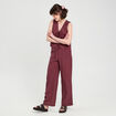 Gilet sans manches prune femme
