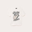T-shirt en coton manches courtes ecru femme