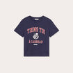 T-shirt manches courtes bleu marine femme