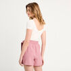 Combishort ceinturée vieux rose femme