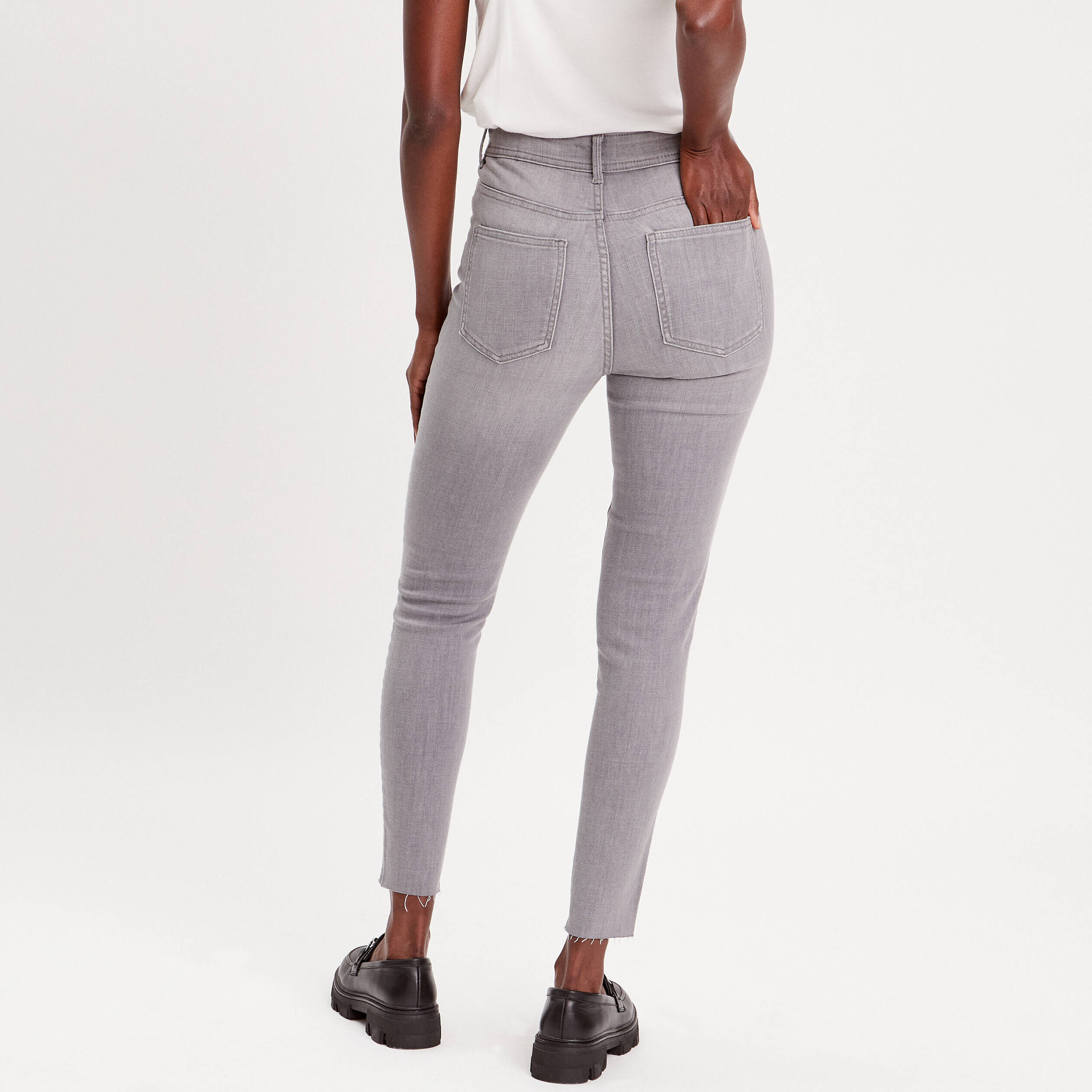 Jean femme gris discount clair