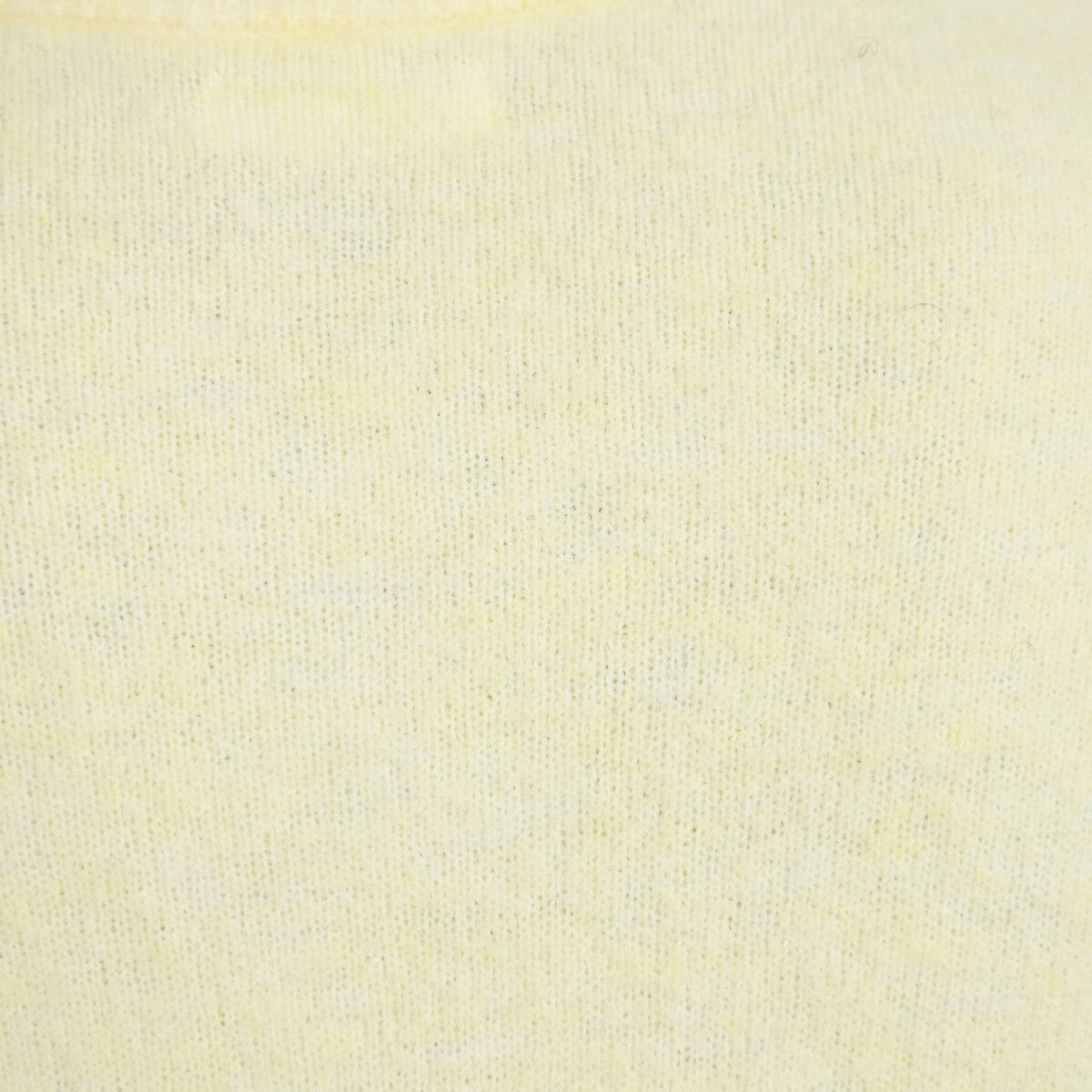 Gilet manches longues jaune clair femme