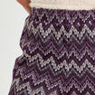 Pantalon large ajour&eacute; violet femme