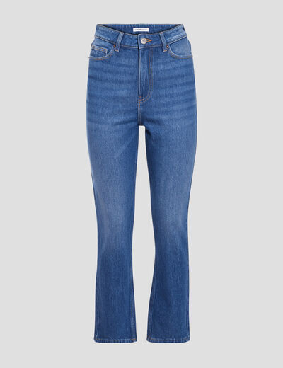 Jeans slim taille haute denim stone femme