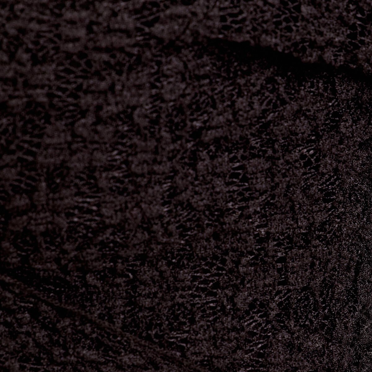 T-shirt dentelle noué noir femme