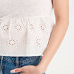 T-shirt manches courtes blanc femme