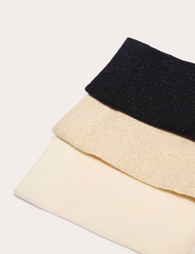 Lot de 3 paires de chaussettes noir femme
