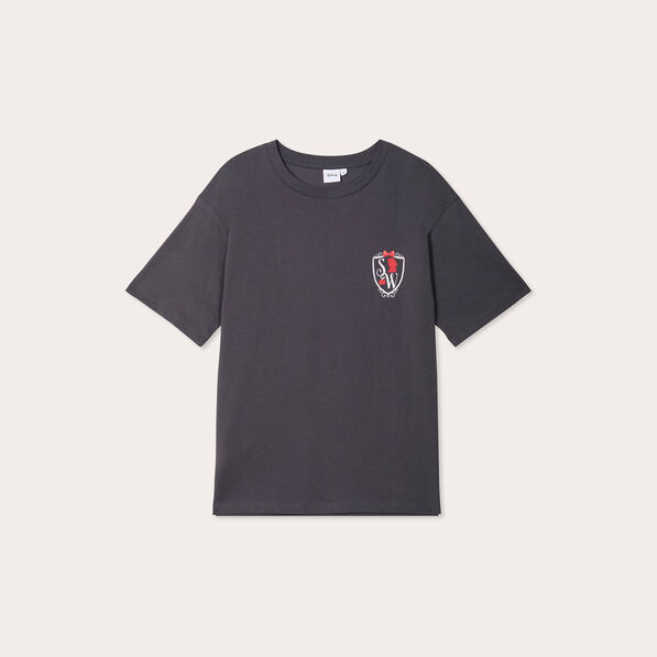 T-shirt manches courtes Disney gris foncé femme
