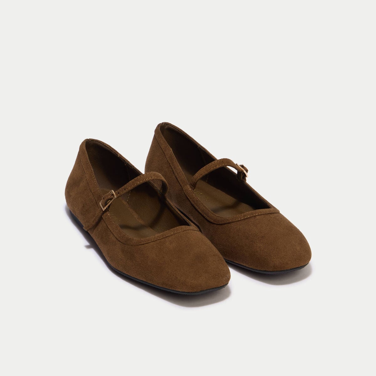 Ballerines marron femme