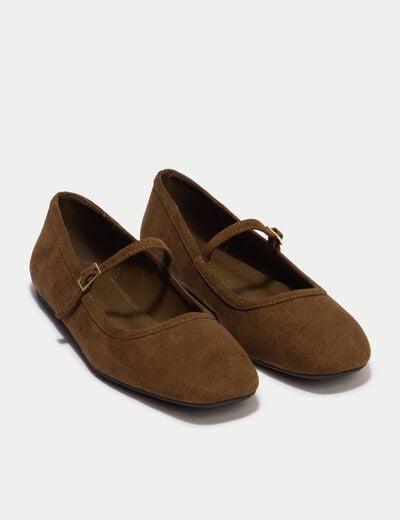 Ballerines marron femme