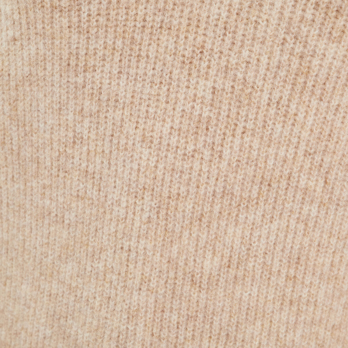 Pull avec col en V beige femme