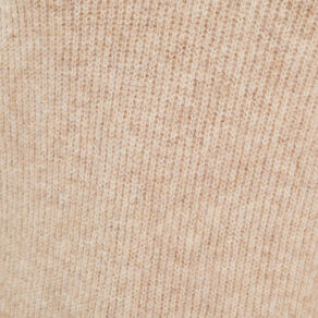 Pull avec col en V beige femme