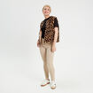 Jeans slim 5 poches taupe femme