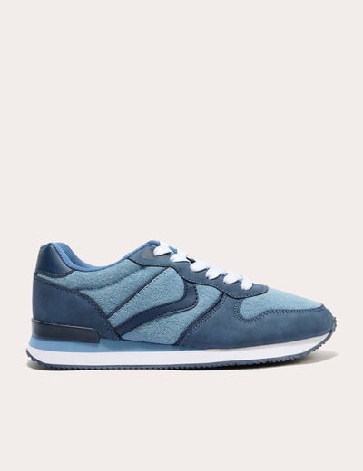 Sneakers plates denim stone femme