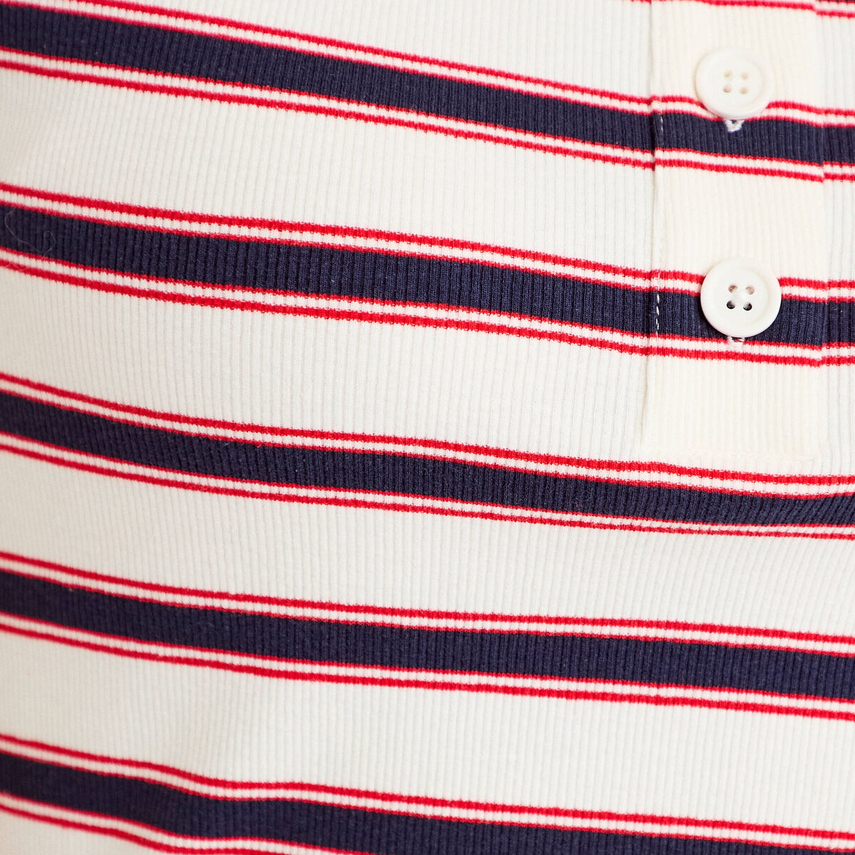 T-shirt c&ocirc;tel&eacute; col polo rouge femme
