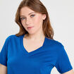 T-shirt manches courtes bleu electrique femme