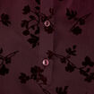 Blouse fluide manches longues marron cognac femme