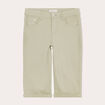 Pantacourt vert kaki femme
