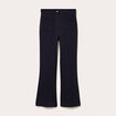 Pantalon bootcut taille standard bleu marine femme