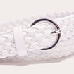 Ceinture tressée ecru femme