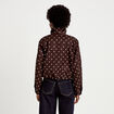 Veste oversize manches longues marron chocolat femme