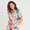 Chemise manches courtes blanc femme