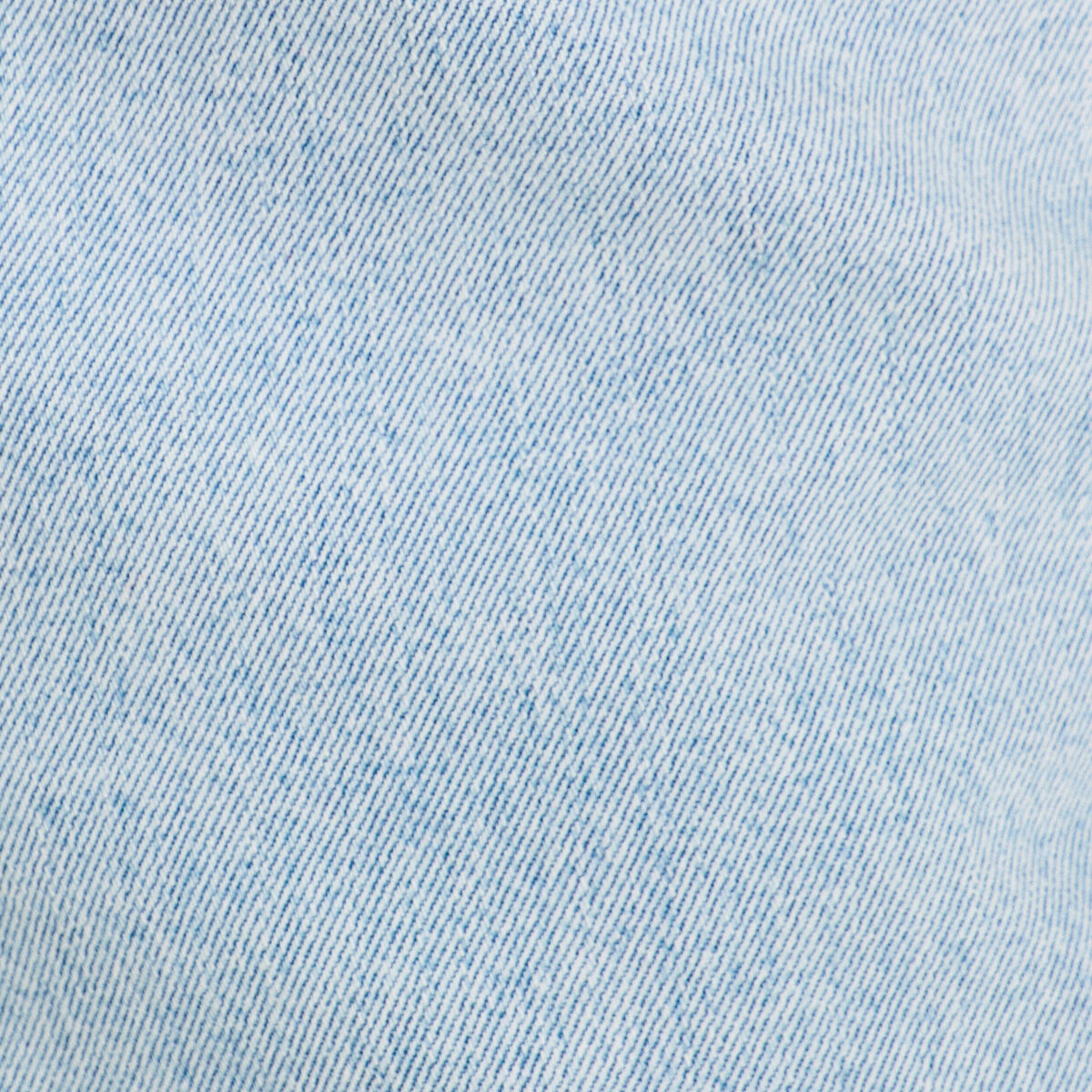 Short en jean détails dentelle denim bleach femme