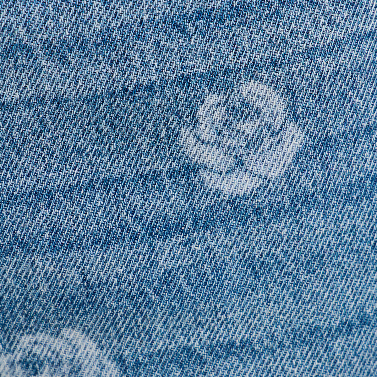 Jean wide leg imprimé denim double stone femme