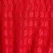 Blouse manches longues smockée rouge femme