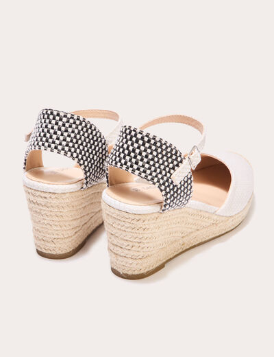 Espadrilles compensées sable femme