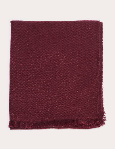 écharpe chinée violet foncé femme