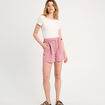 Combishort ceinturée vieux rose femme