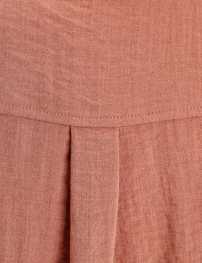 Chemise sans manches marron femme