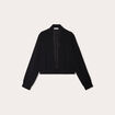 Veste ajustée col ouvert noir femme