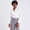 Chemise manches longues ecru femme