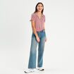 Blouse manches courtes rouge femme