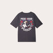 T-shirt manches courtes Disney gris foncé femme