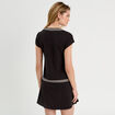Robe &eacute;vas&eacute;e avec bandes noir femme