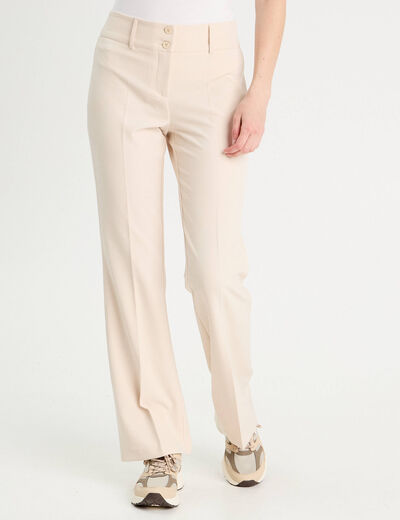 Pantalon flare sable femme