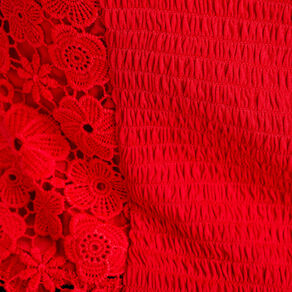 debardeur cropped dentelle rouge femme Débardeur cropped dentelle rouge femme