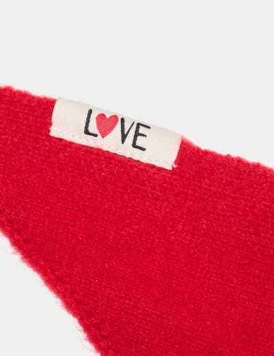 Foulard fluide rouge femme