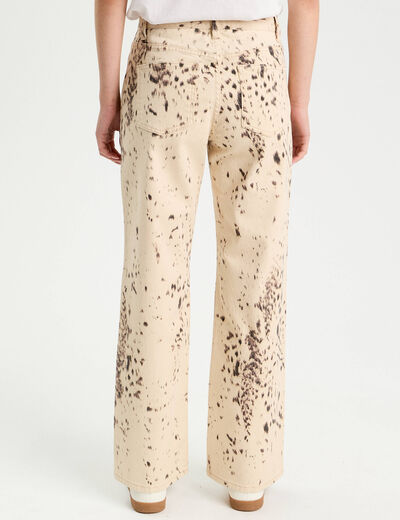 Pantalon droit marron foncé femme