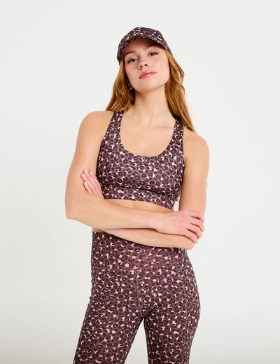 Brassi&egrave;re de sport fines bretelles violet femme