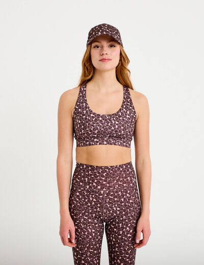 Brassi&egrave;re de sport fines bretelles violet femme