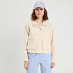 Veste droite col montant ecru femme