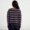 Gilet manches longues marron fonc&eacute; femme
