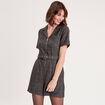 Combishort droite noir femme